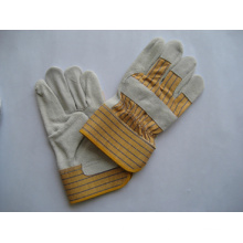 Cow Split Leather Full Palm Leather Work Glove-3056